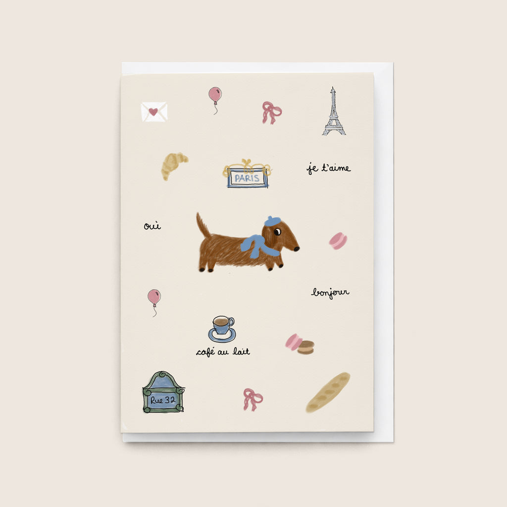 'Chien Saucisse' Card