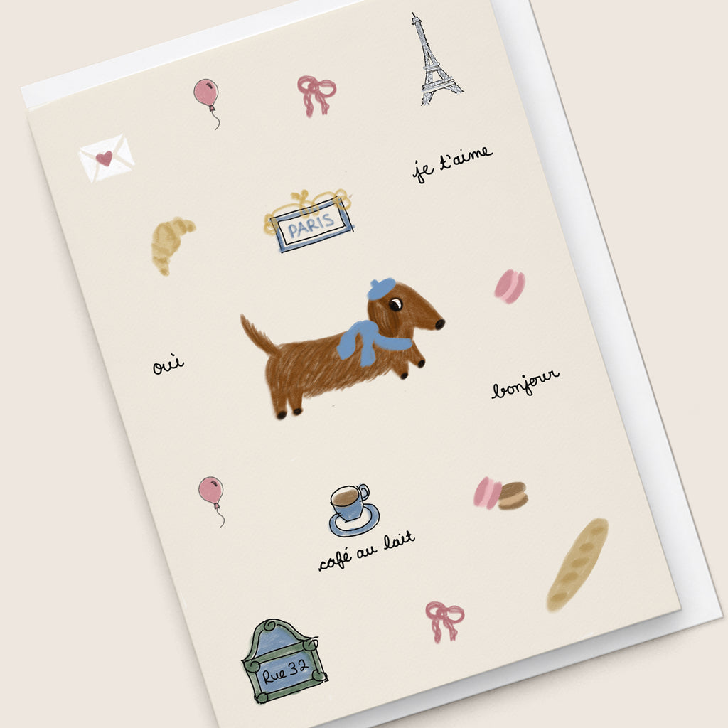 'Chien Saucisse' Card