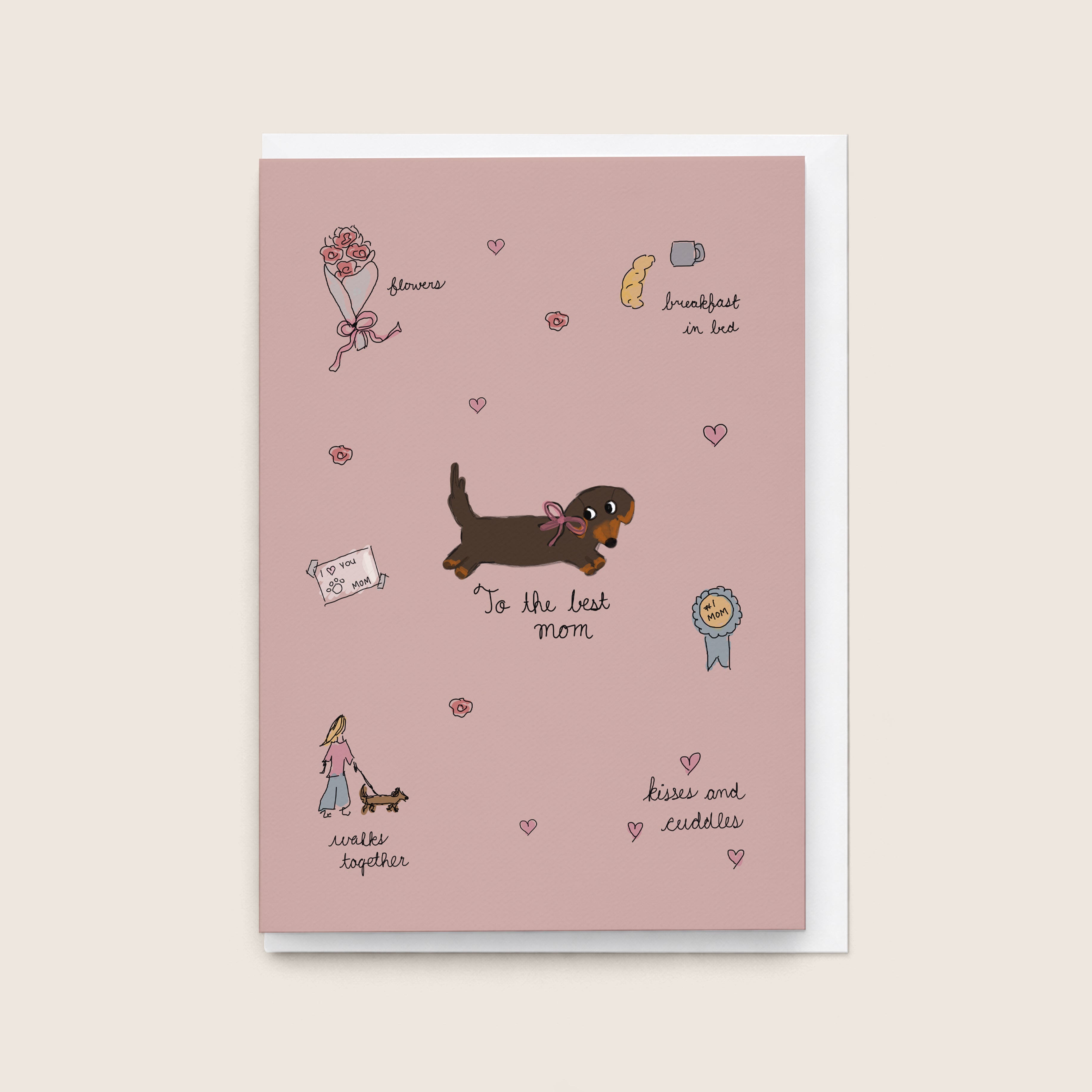 "Best Mom” Mother's Day Card