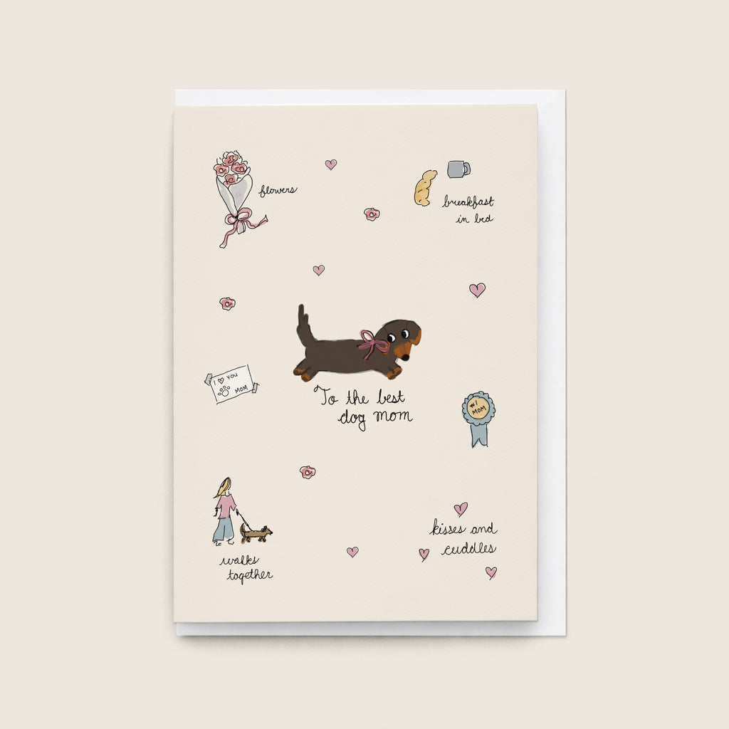 'Best Dog Mom' Card