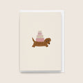 'Birthday Cake Doxie' Card