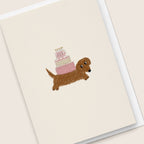 'Birthday Cake Doxie' Card