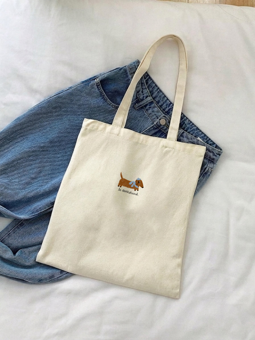 "Le Dachshund" Tote Bag