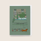 "Café de Flore” Greeting Cards