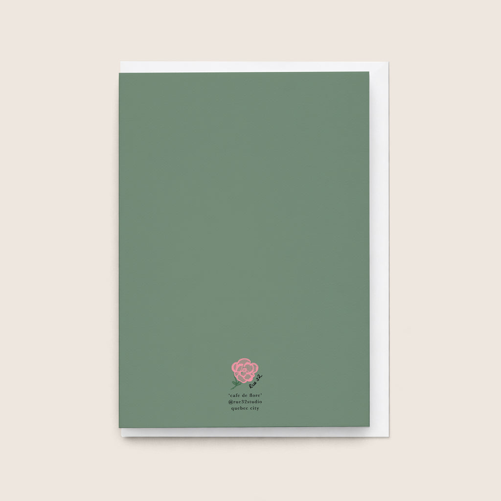 "Café de Flore” Greeting Cards