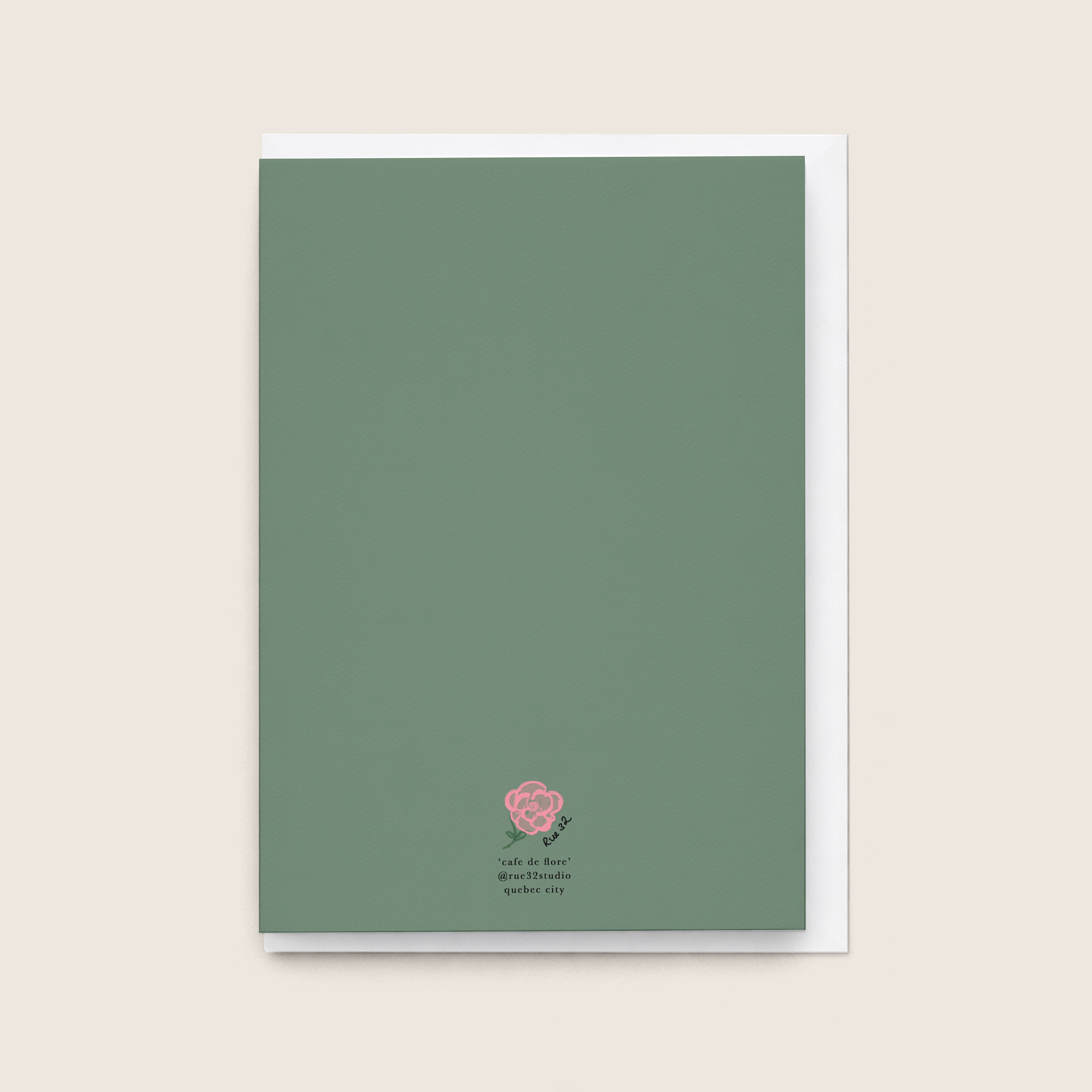 "Café de Flore” Greeting Cards