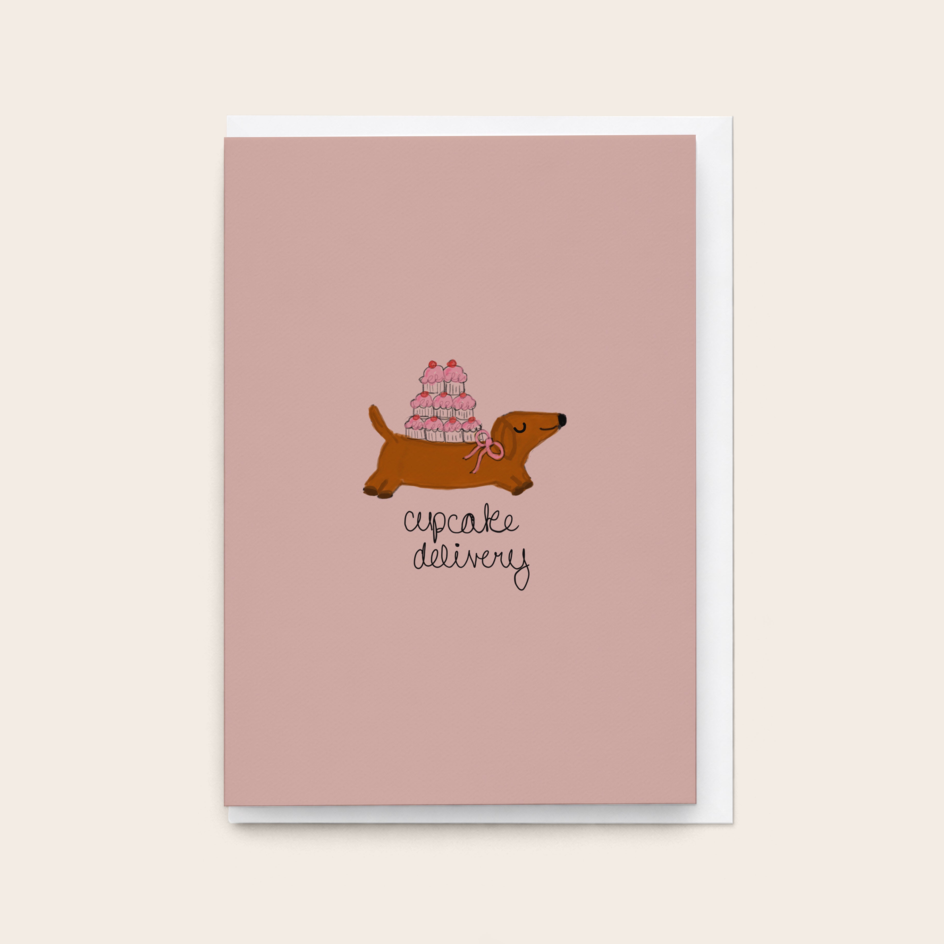 "Cupcake Delivery” Greeting Card