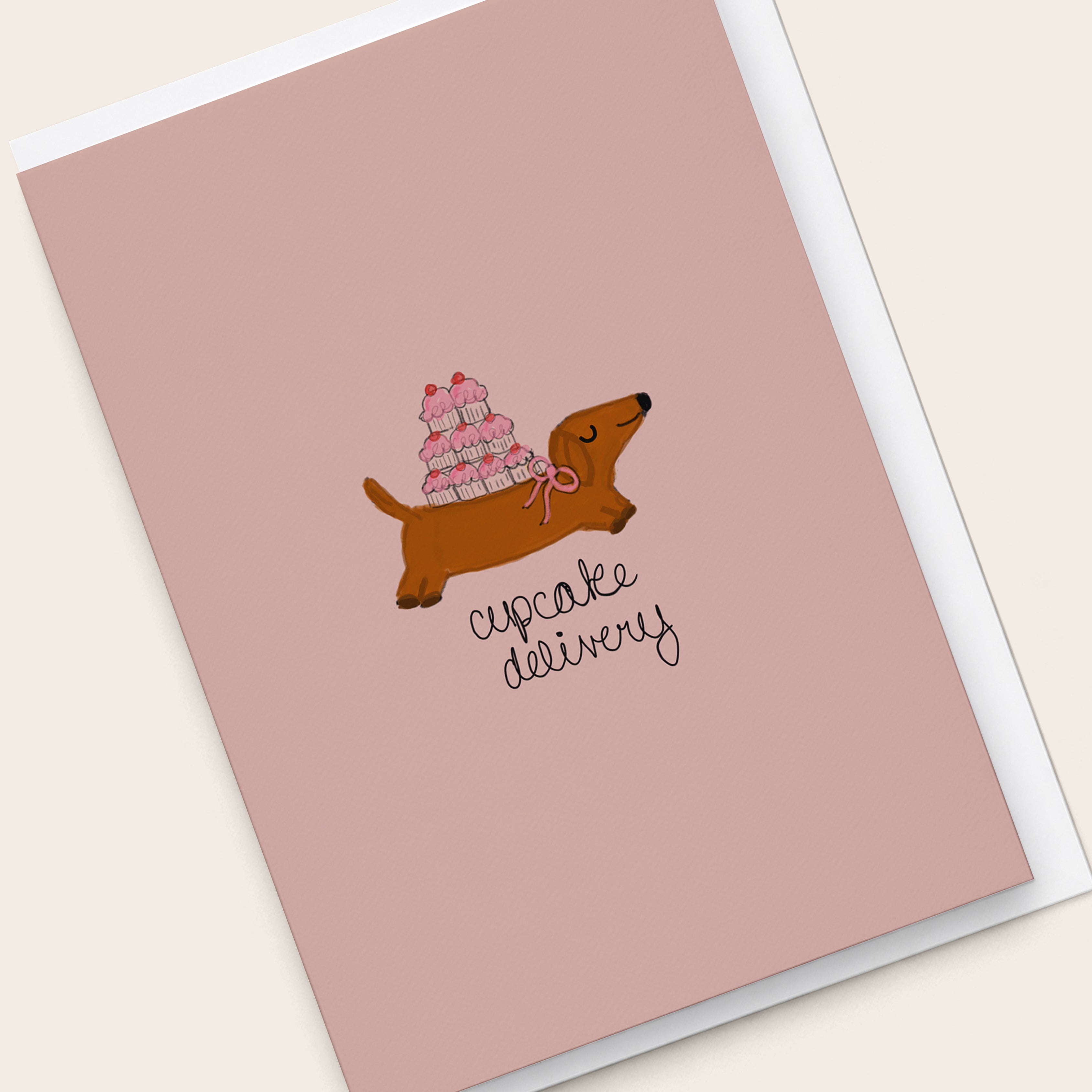 "Cupcake Delivery” Greeting Card