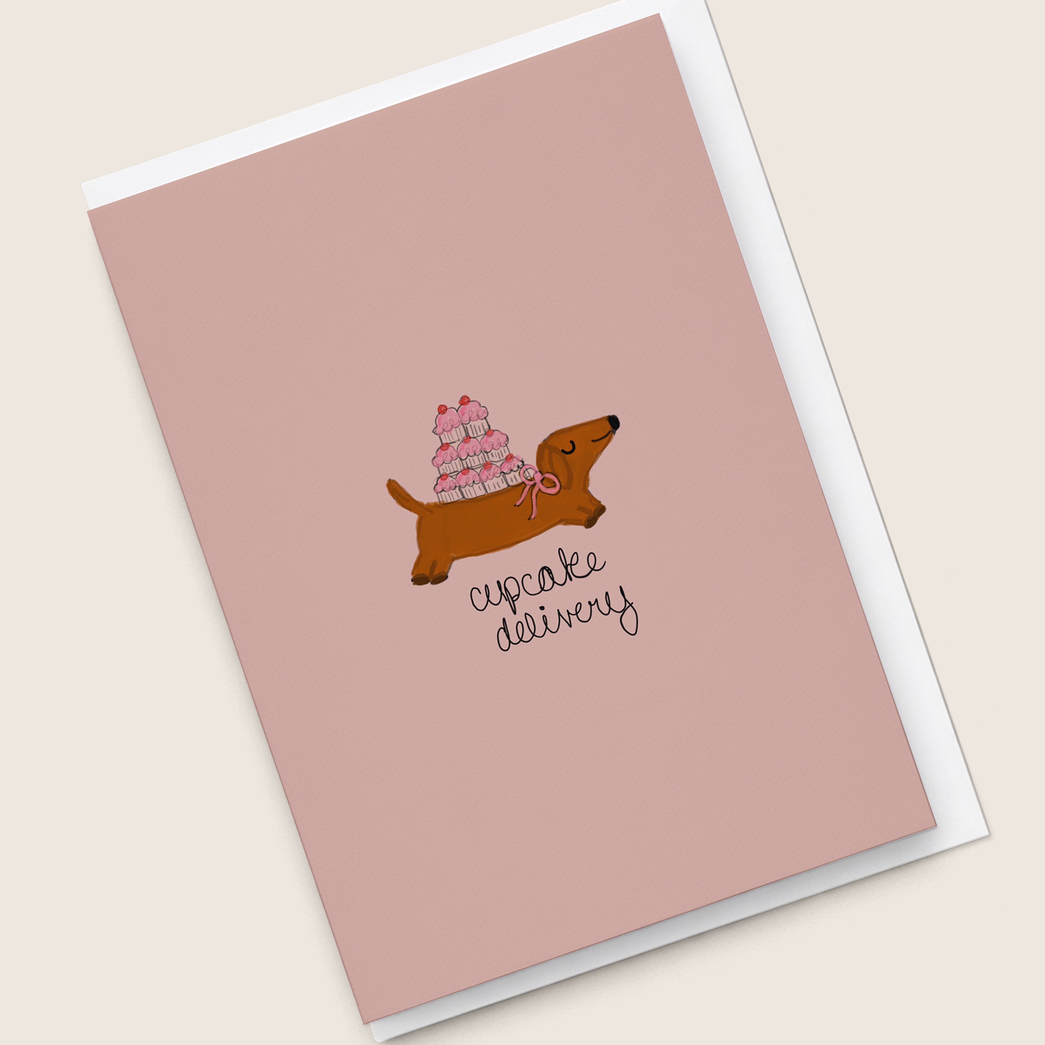 "Cupcake Delivery” Greeting Card