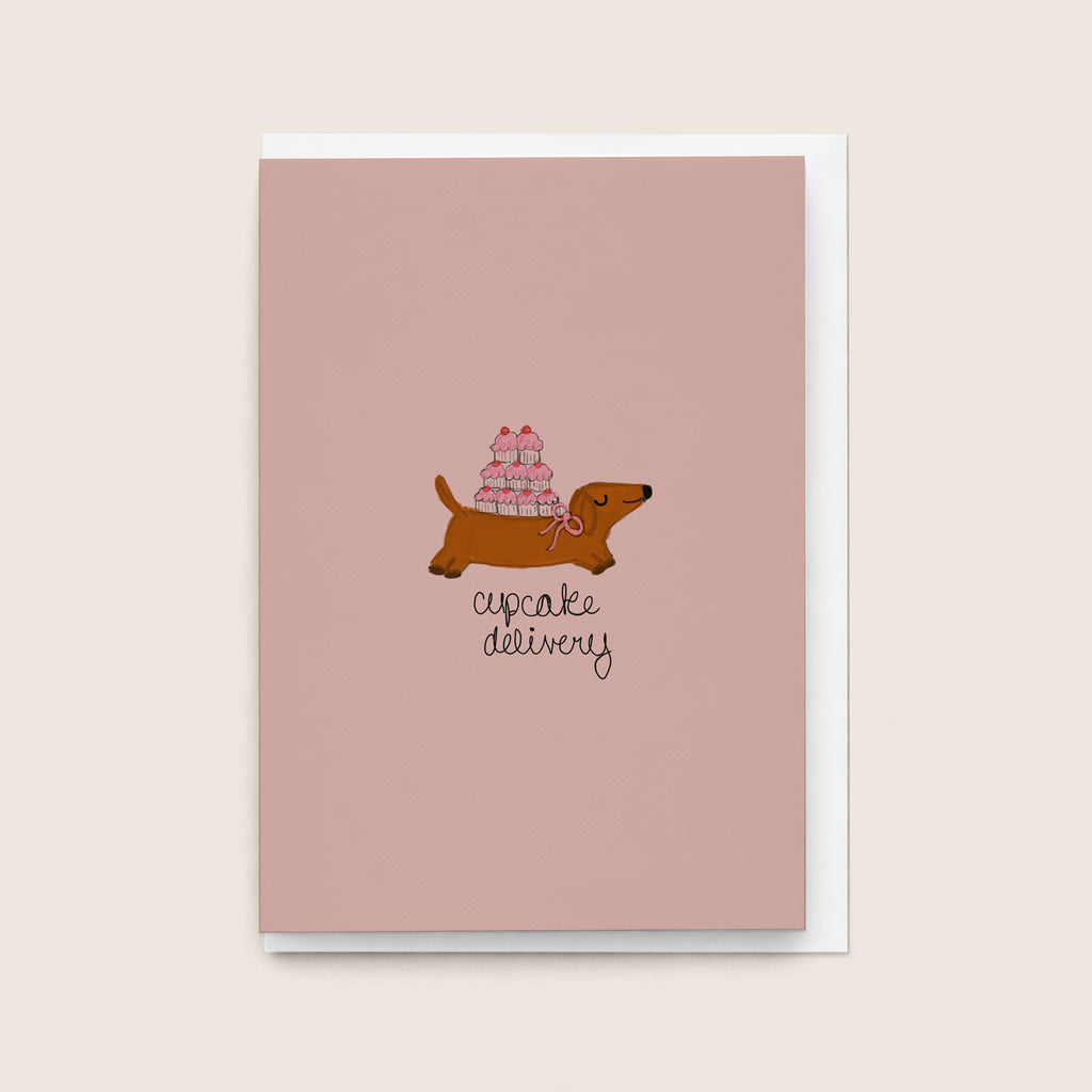"Cupcake Delivery” Greeting Card