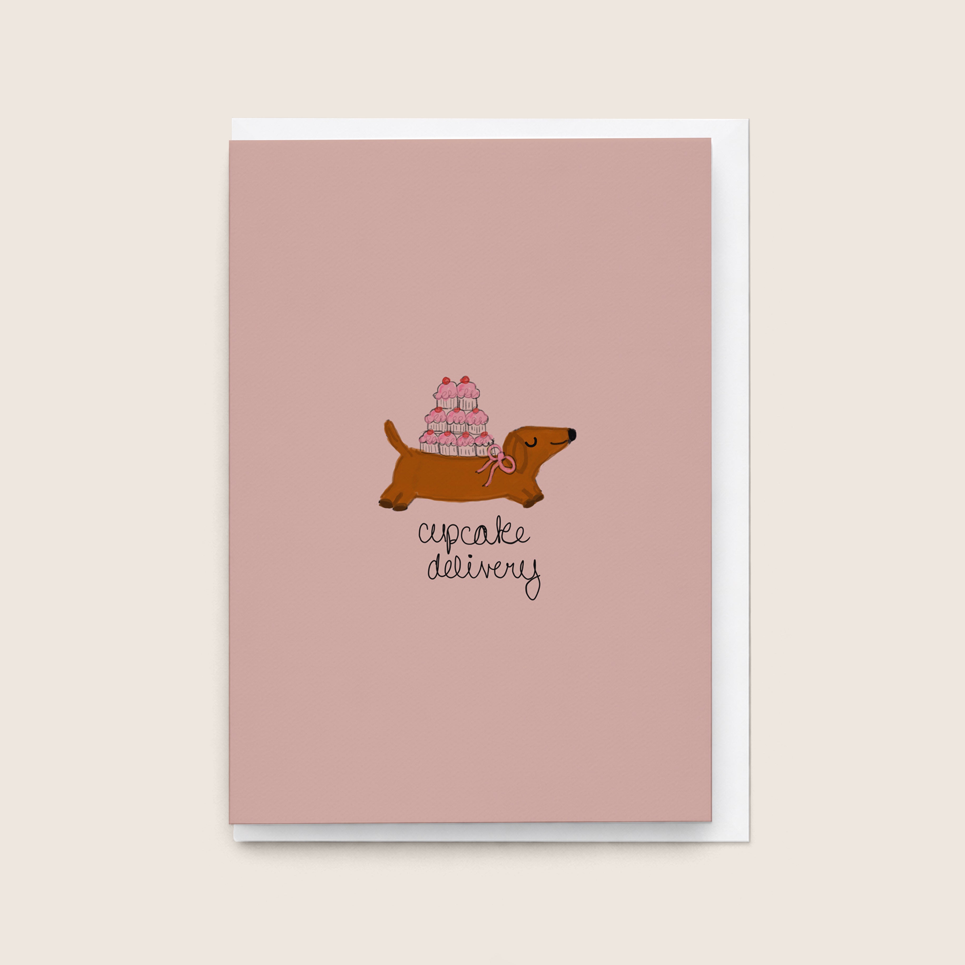 "Cupcake Delivery” Greeting Card