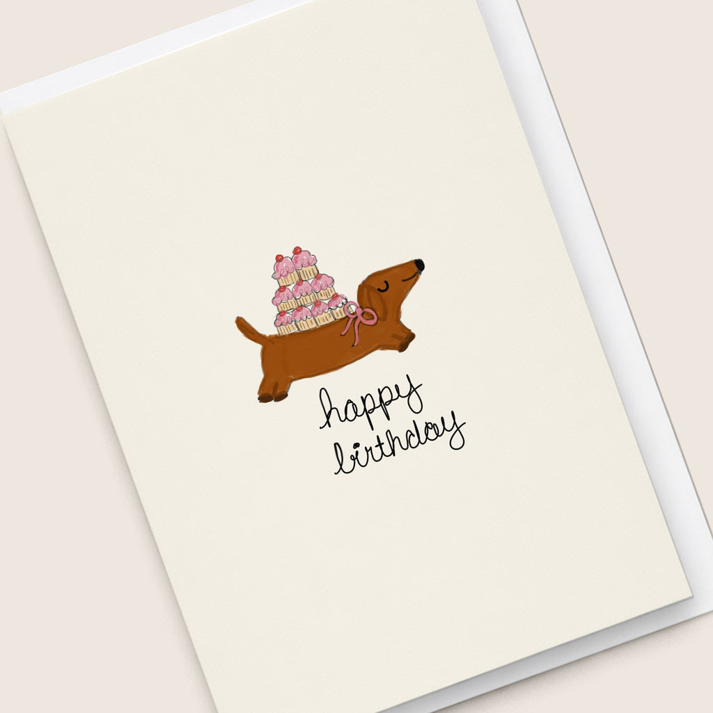 "Happy Birthday Cupcakes” Greeting Card