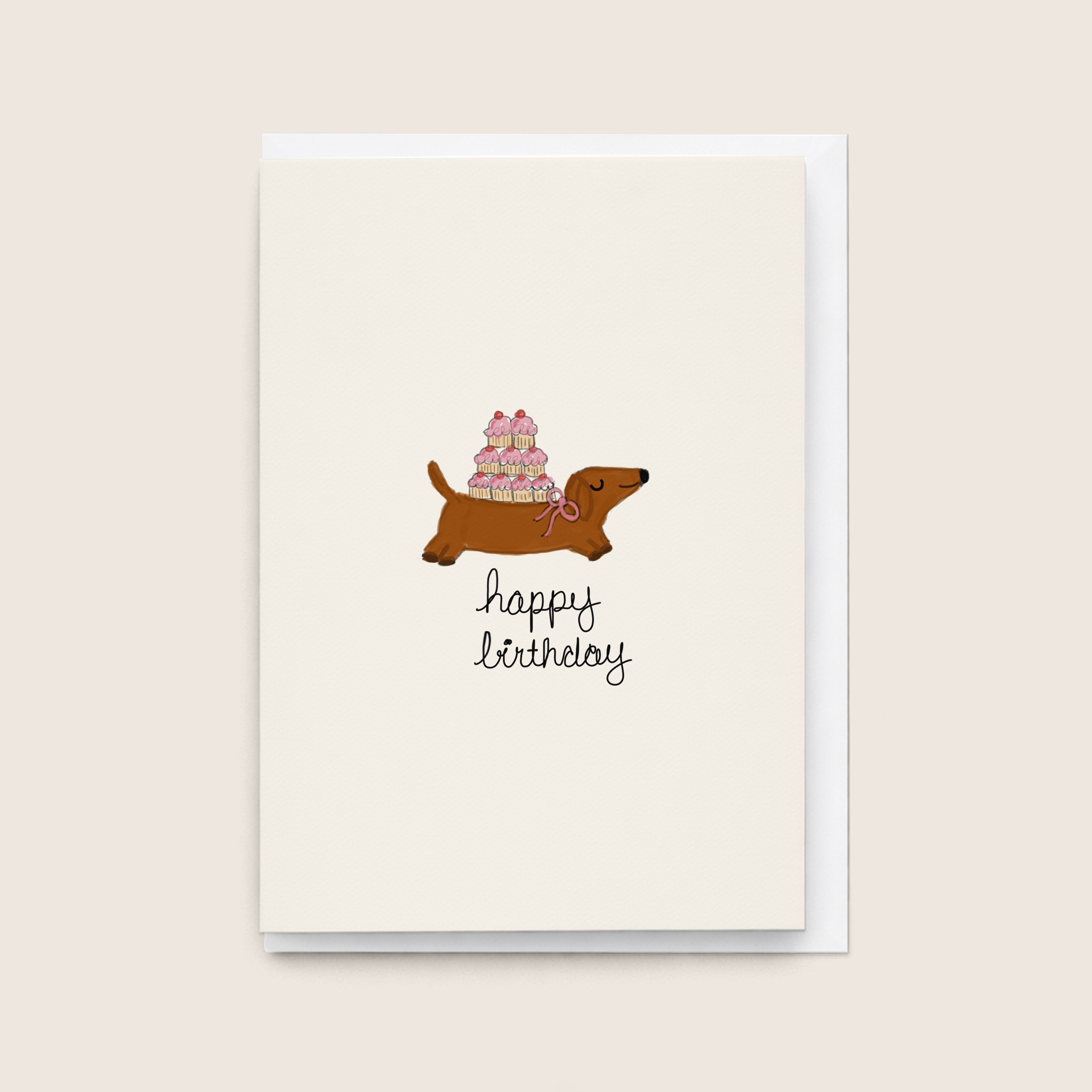 "Happy Birthday Cupcakes” Greeting Card