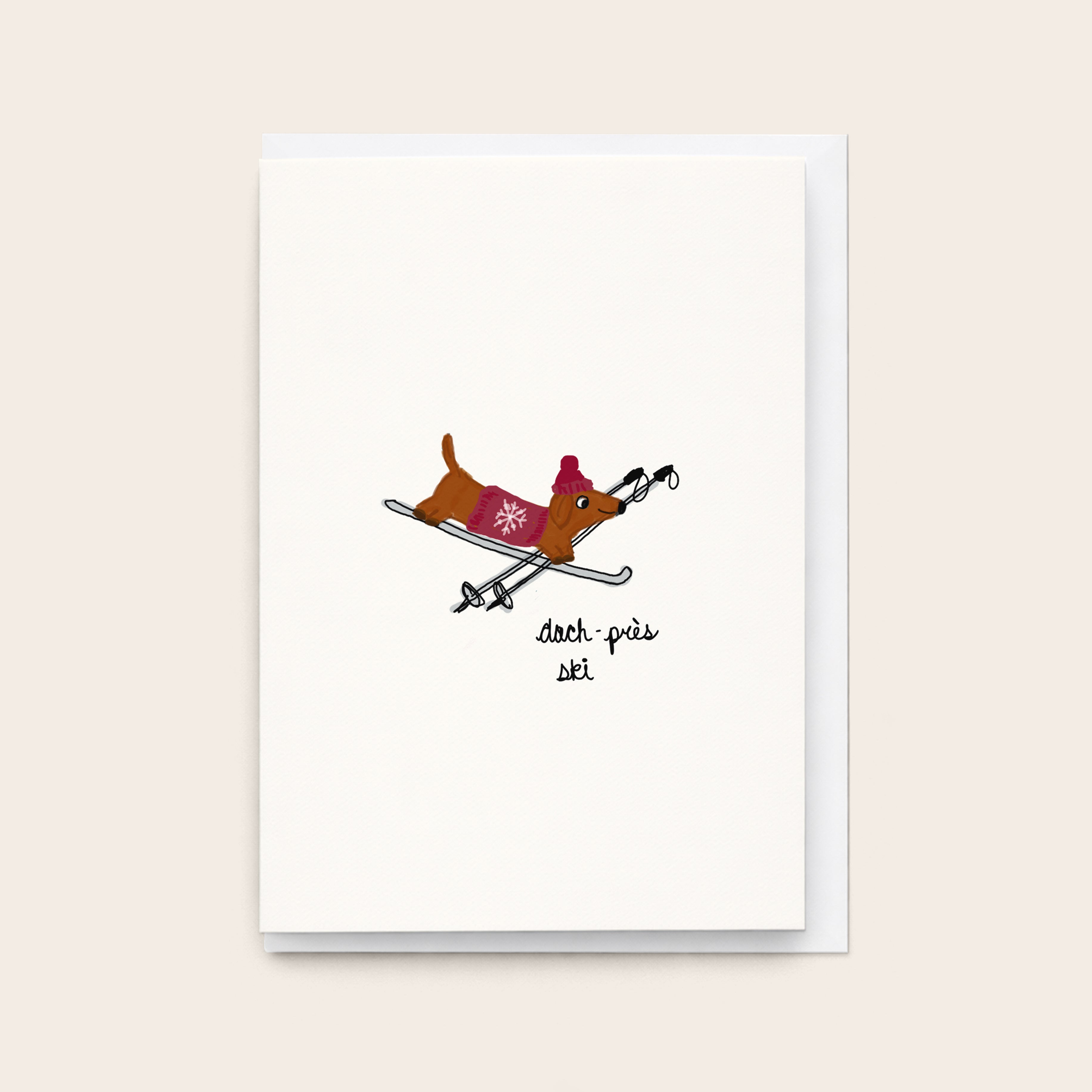 "Dach-près Ski” Greeting Cards