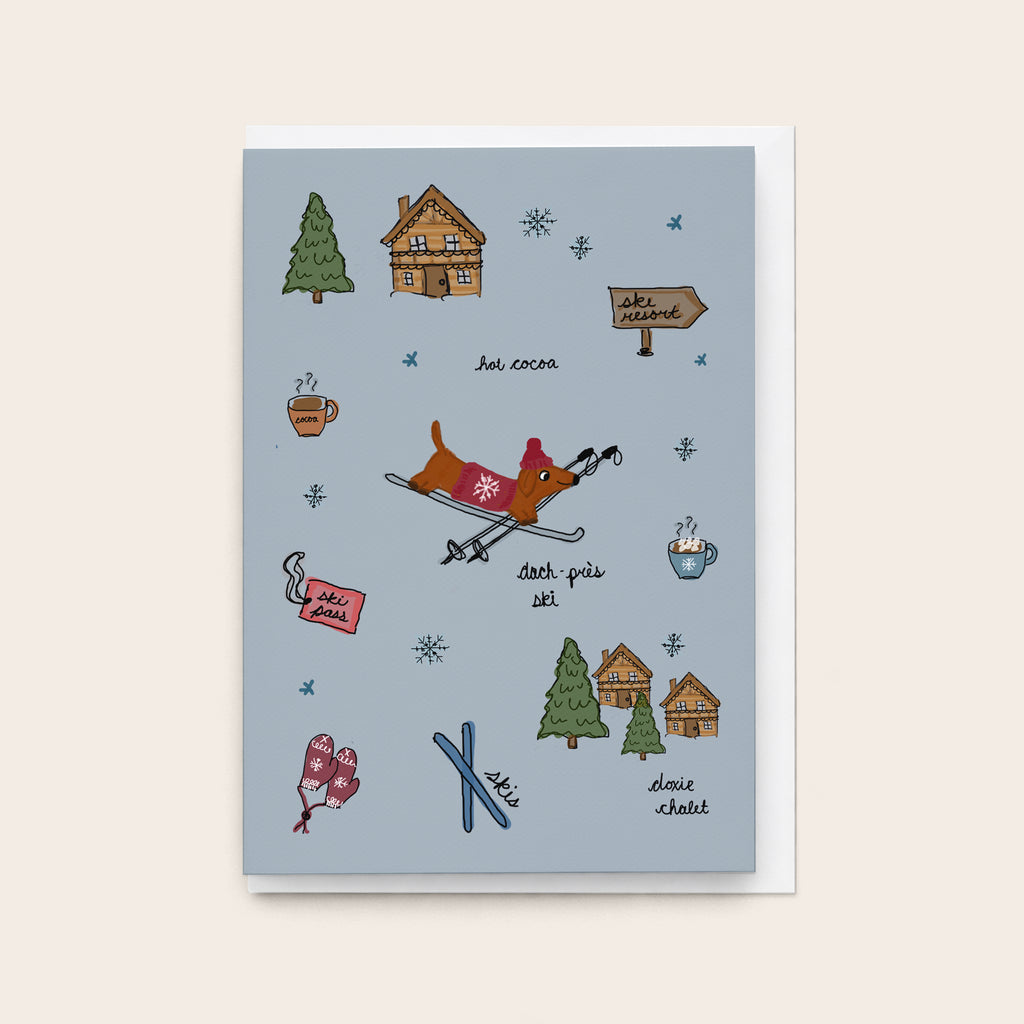 "Alpine Doxie” Greeting Cards