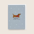 'Dachshund Through the Snow' Christmas Card