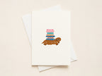 "Doxie Book Club” Greeting Card