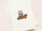"Doxie Book Club” Greeting Card