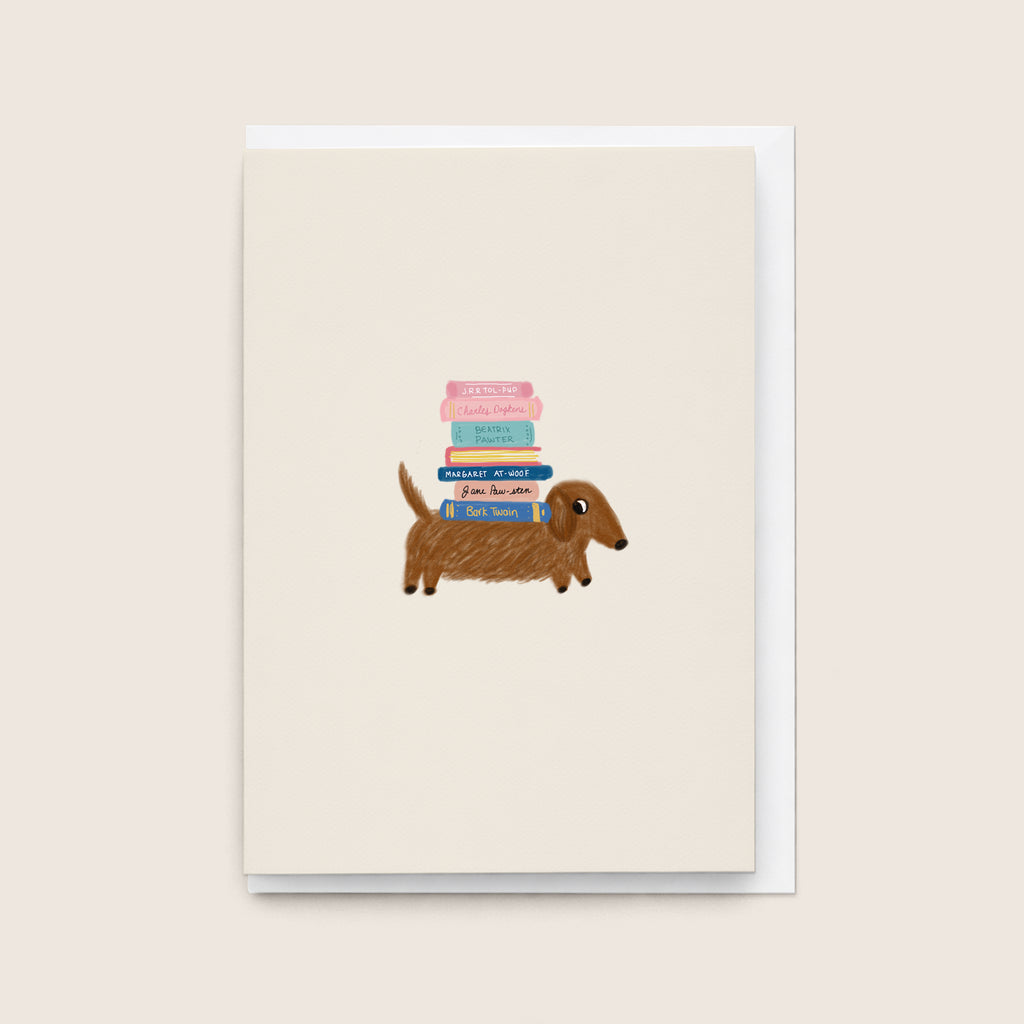 'Doxie Book Club' Card