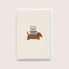 'Doxie Book Club' Card
