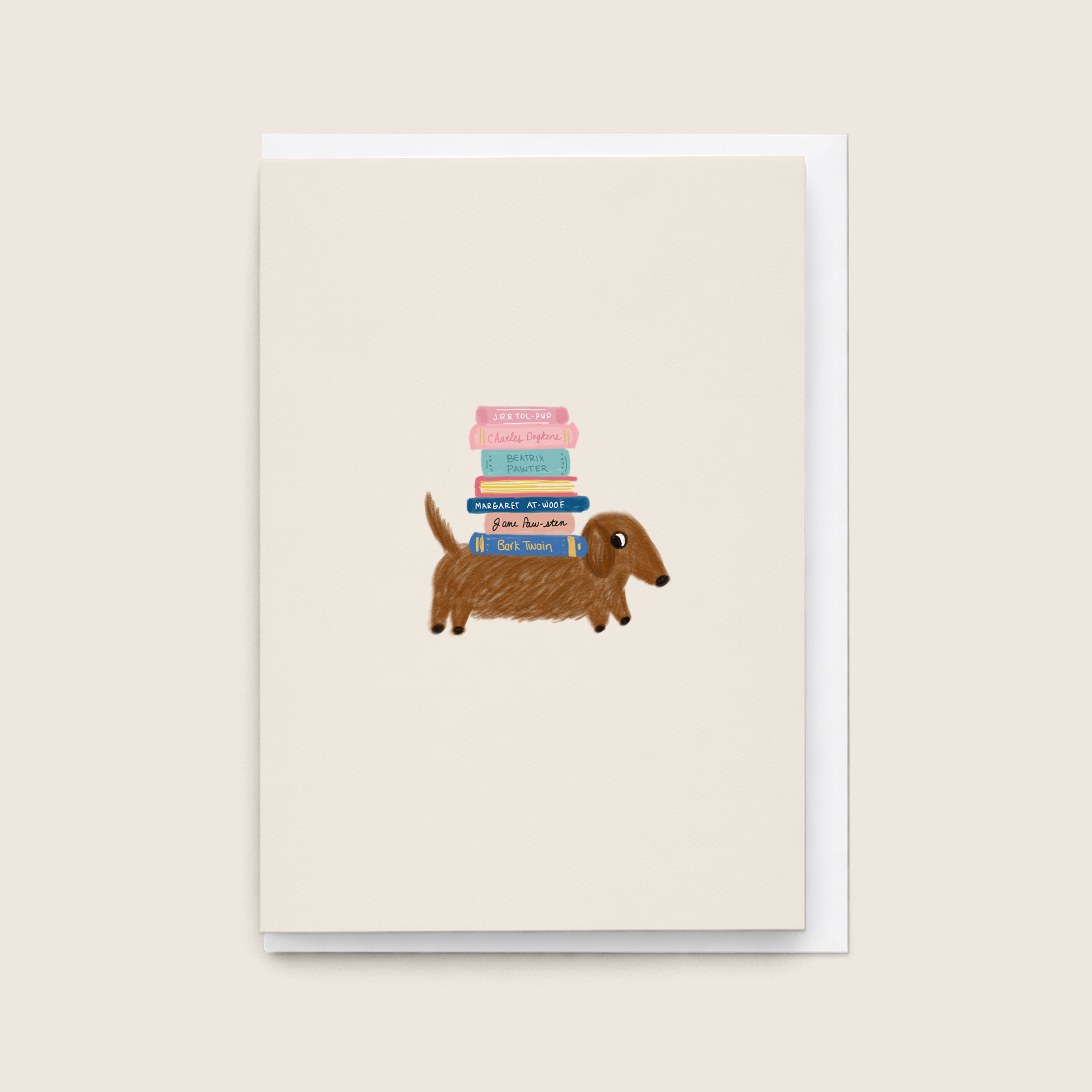 'Doxie Book Club' Card