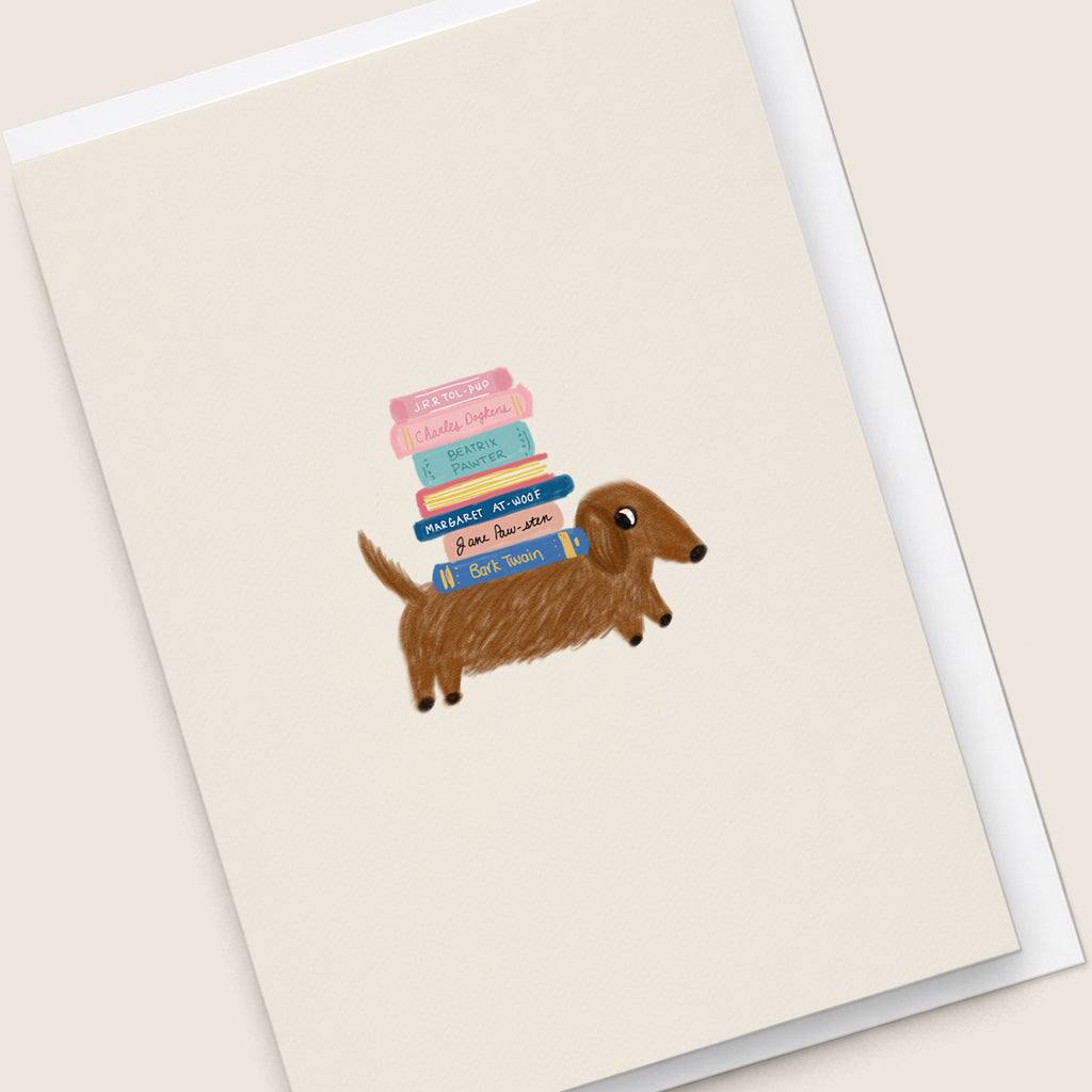'Doxie Book Club' Card