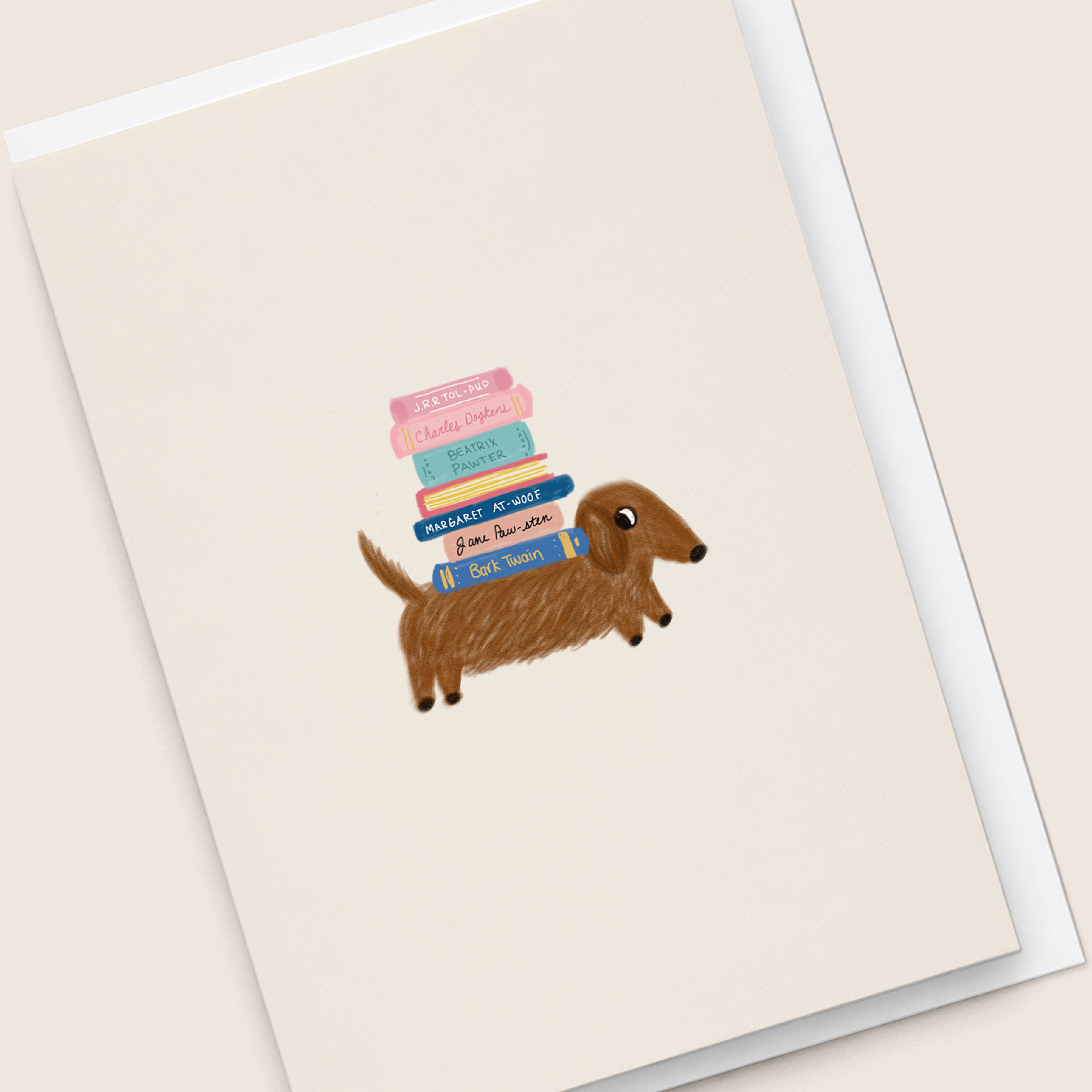 'Doxie Book Club' Card