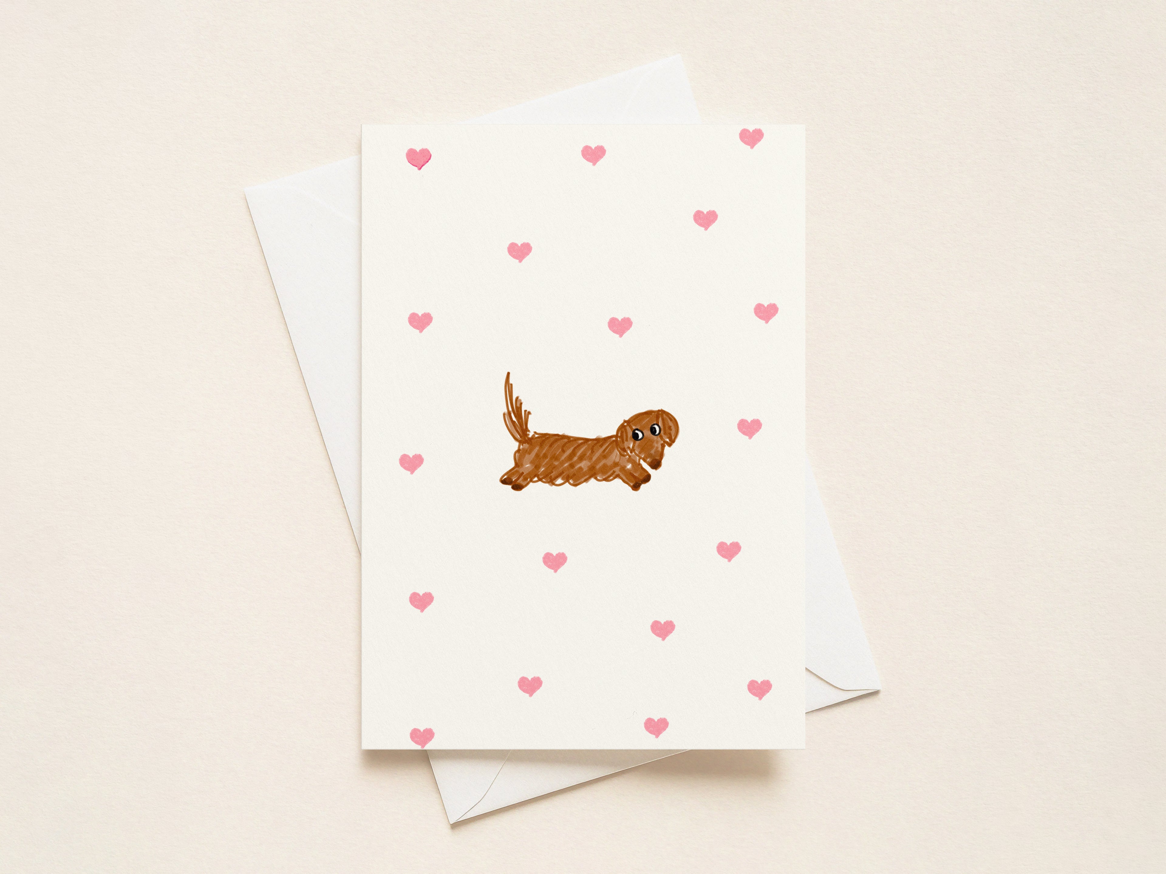 "Doxie Hearts” Valentine's Cards