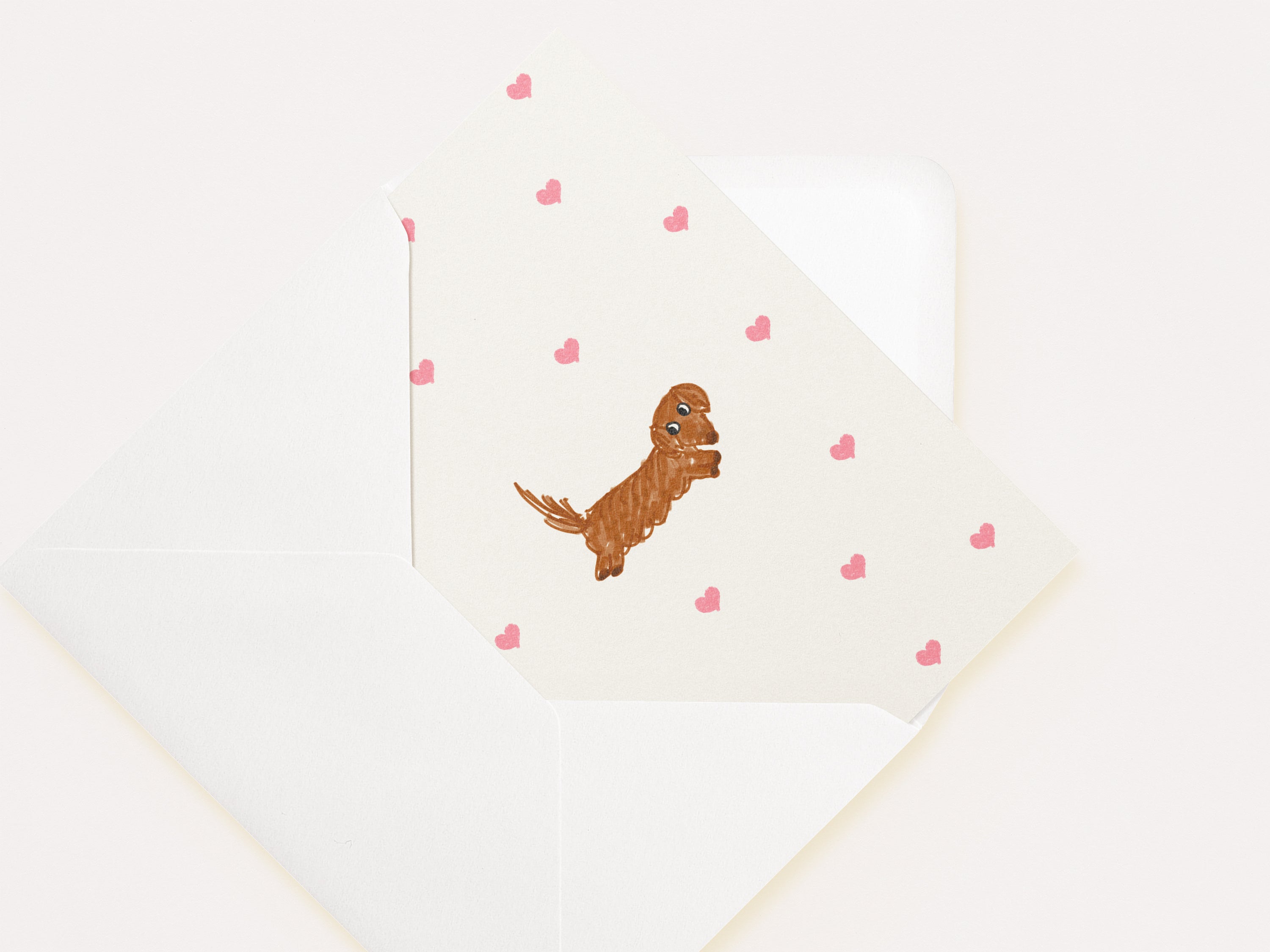 "Doxie Hearts” Valentine's Cards