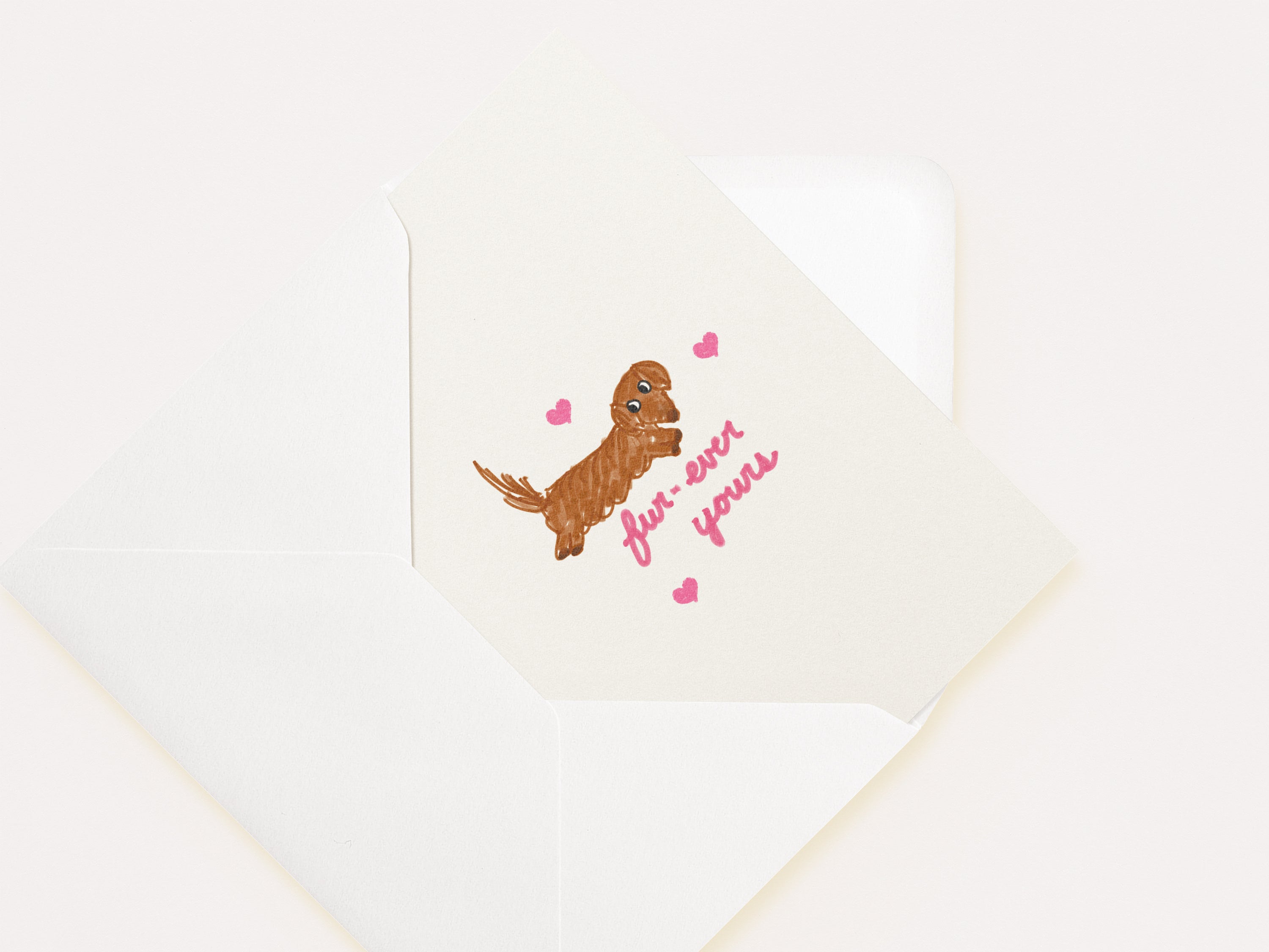 “Fur-Ever Yours” Valentine's Cards