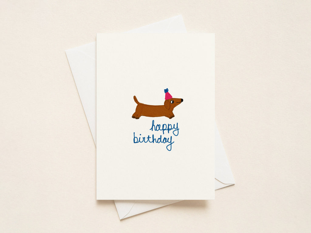 "Birthday Party Doxie” Birthday Cards