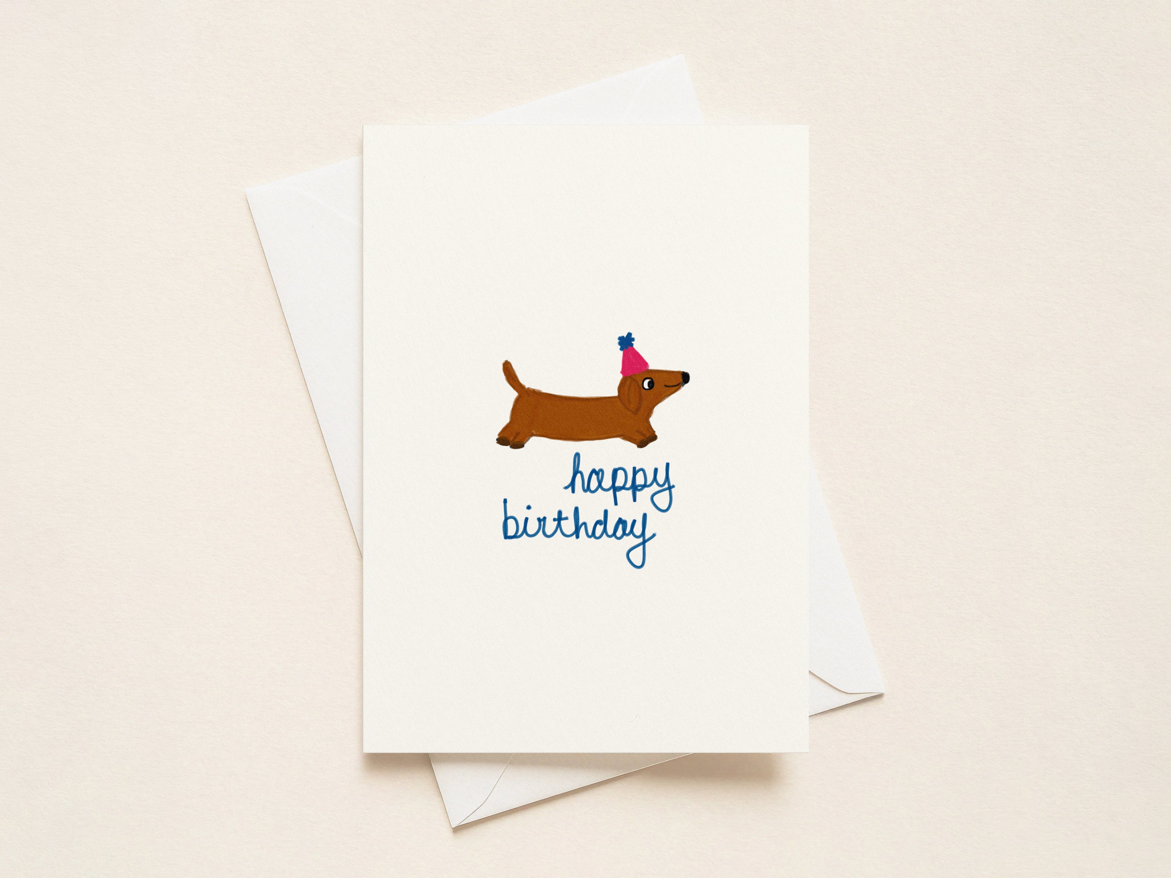 "Birthday Party Doxie” Birthday Cards