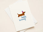 "Birthday Party Doxie” Birthday Cards