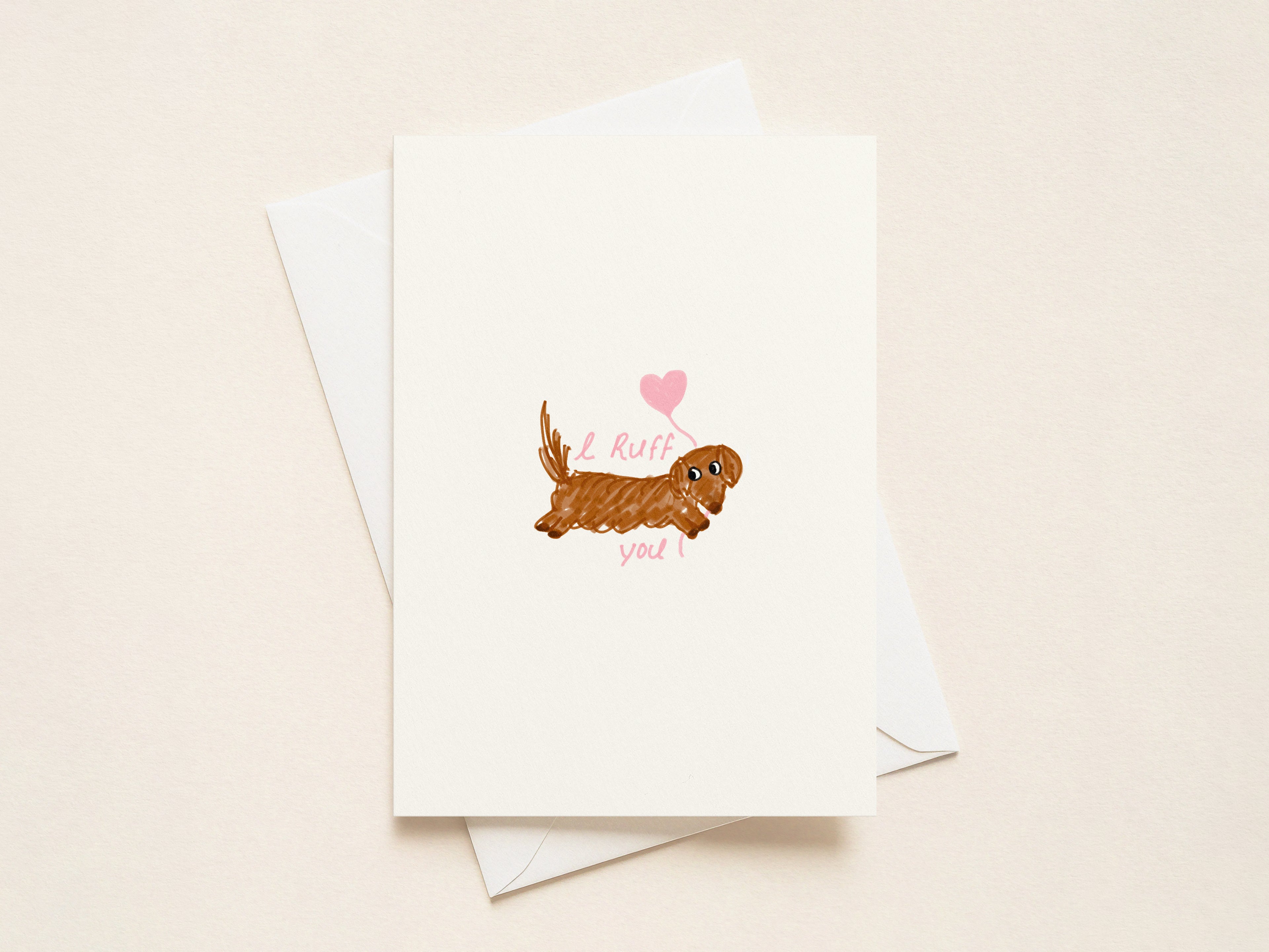 “I Ruff You” Valentine's Cards