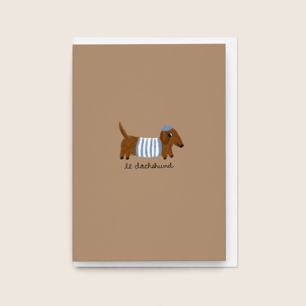 'Le Dachshund' Card