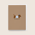 'Le Dachshund' Card
