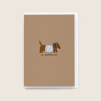 'Le Dachshund' Card