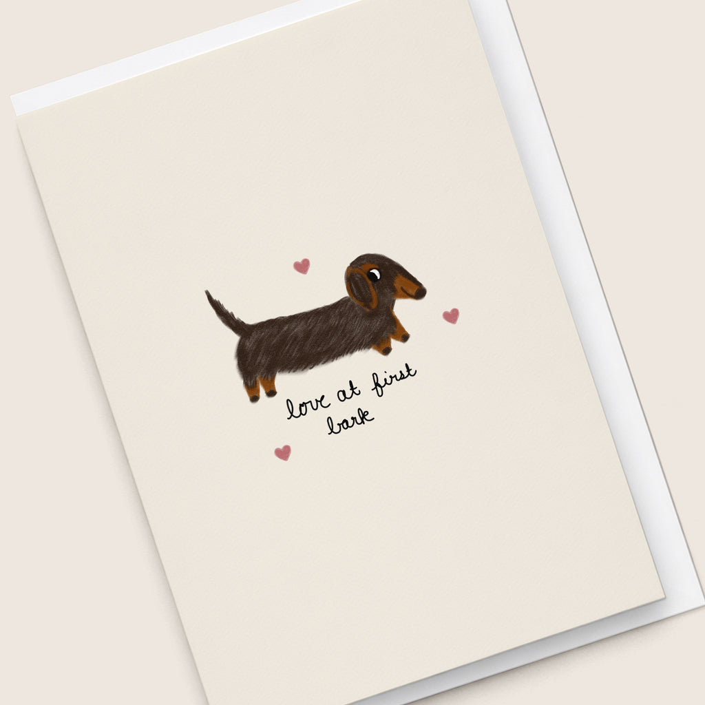 'Love at First Bark' Card