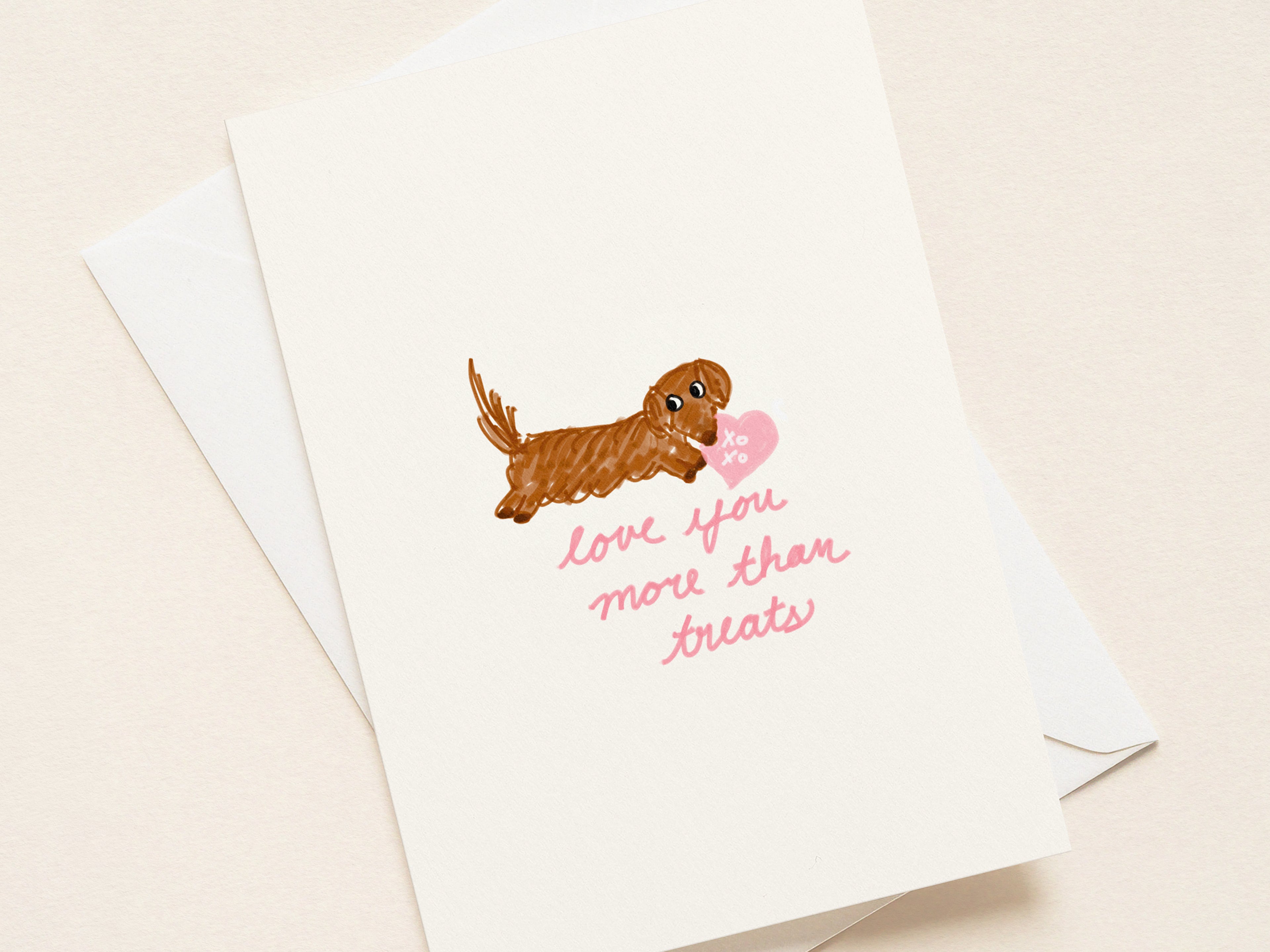 “Love you More Than Treats” Valentine's Cards