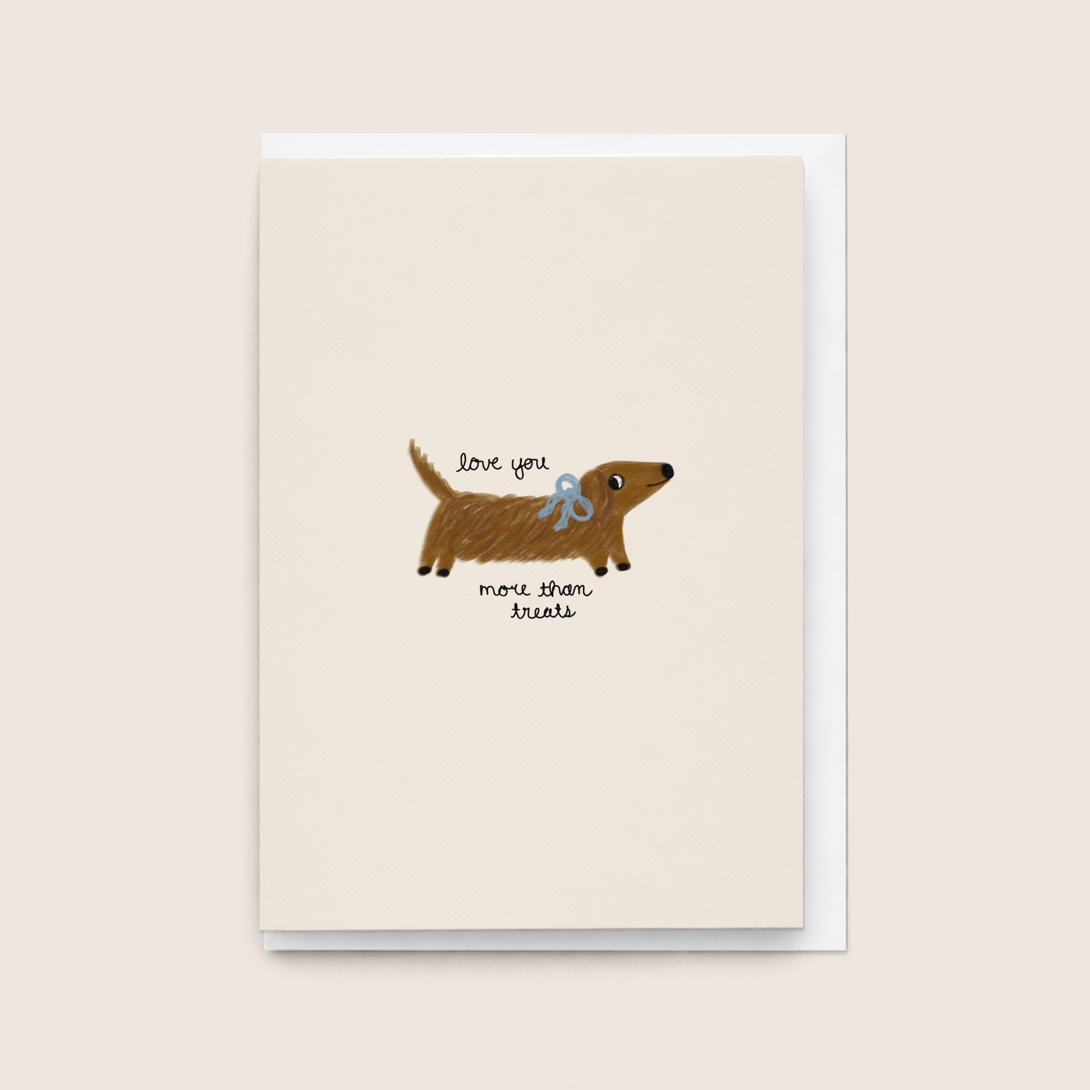 'Love You More Than Treats' Card