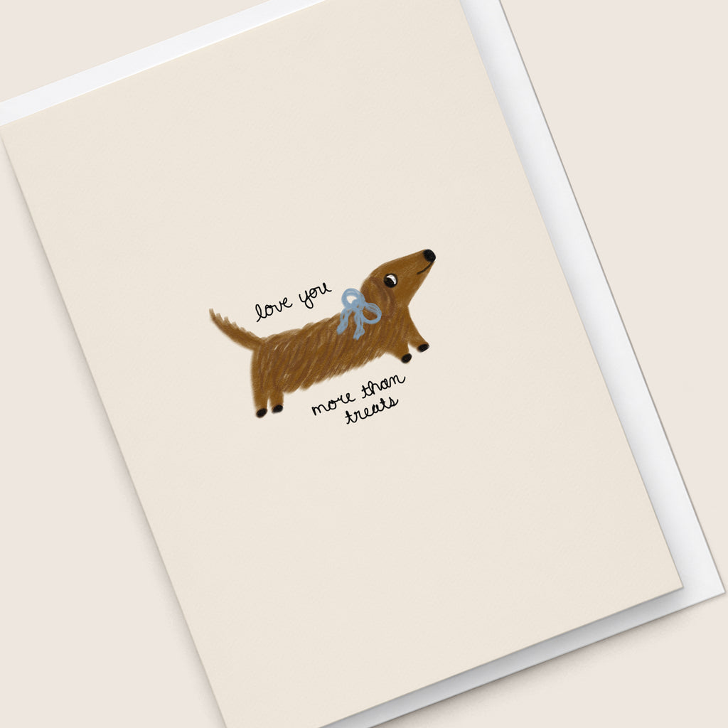 'Love You More Than Treats' Card