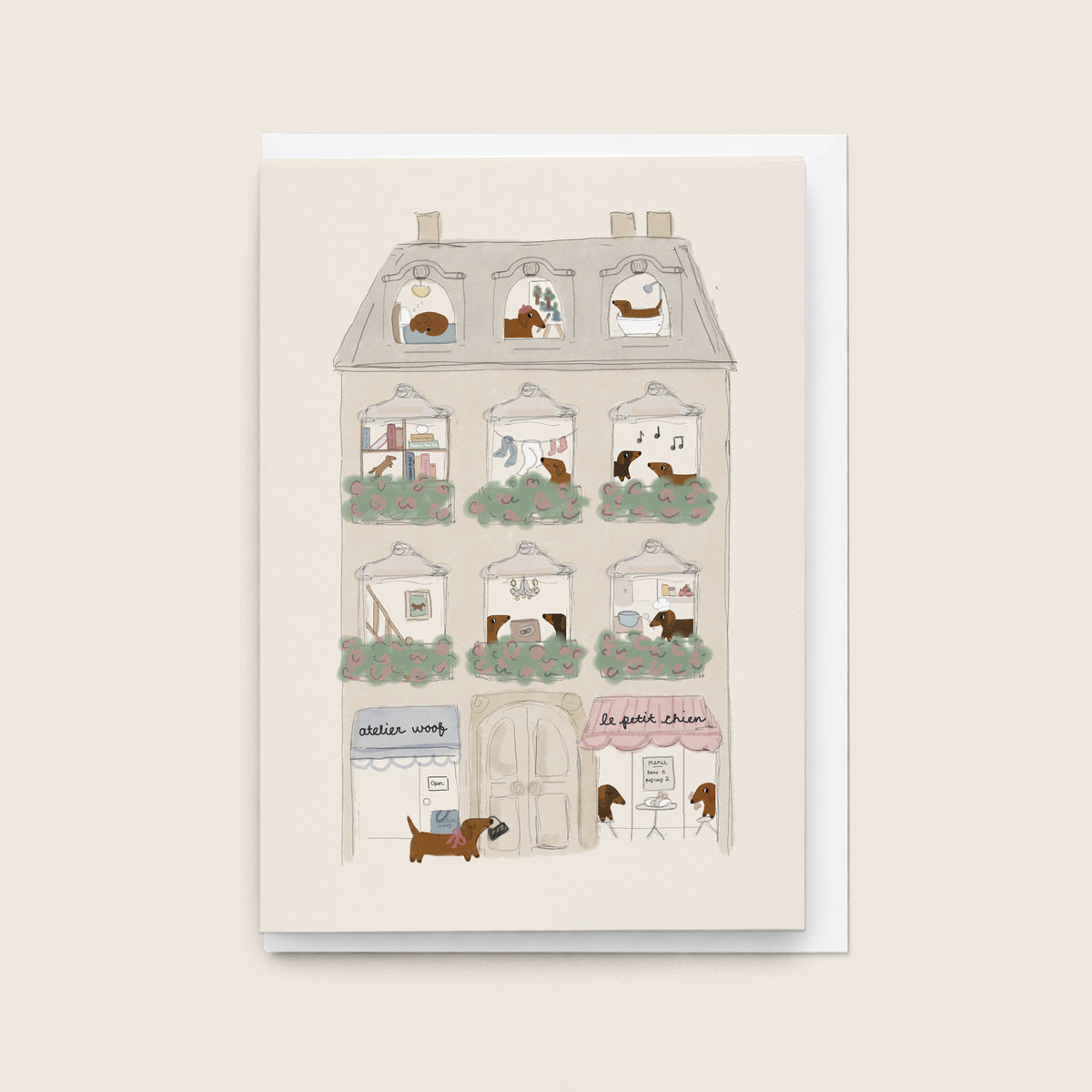 'Summer at Maison Woof' Card