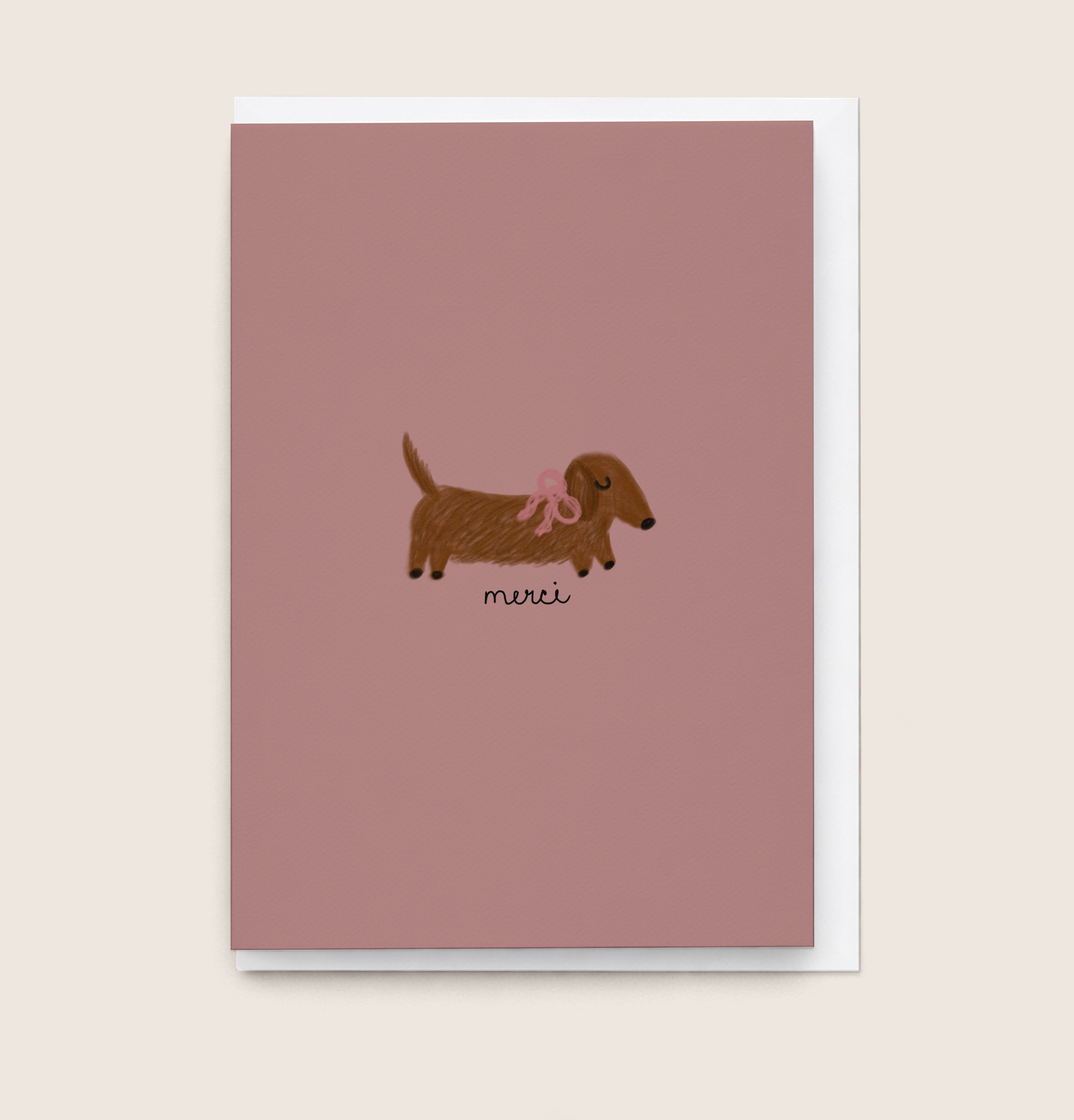 "Merci” Greeting Card