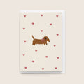'Doxie Hearts' Card