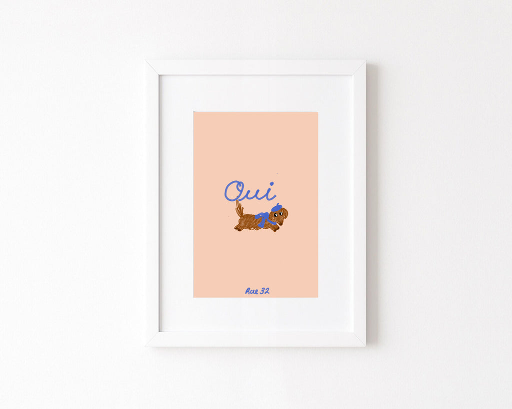 “Oui” Art Print