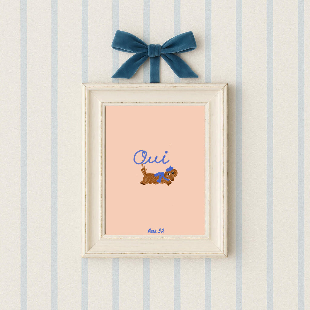 “Oui” Art Print