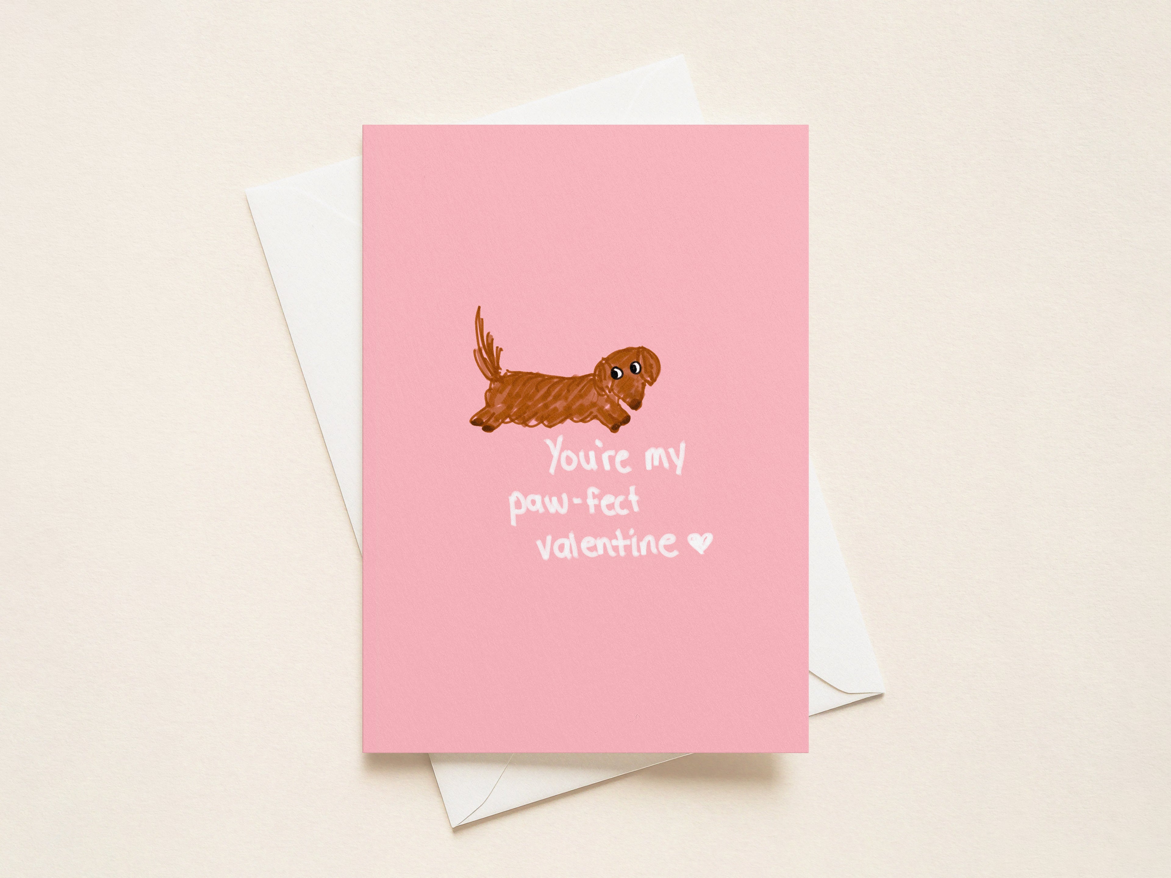 “You're My Paw-fect Valentine” Valentine's Cards