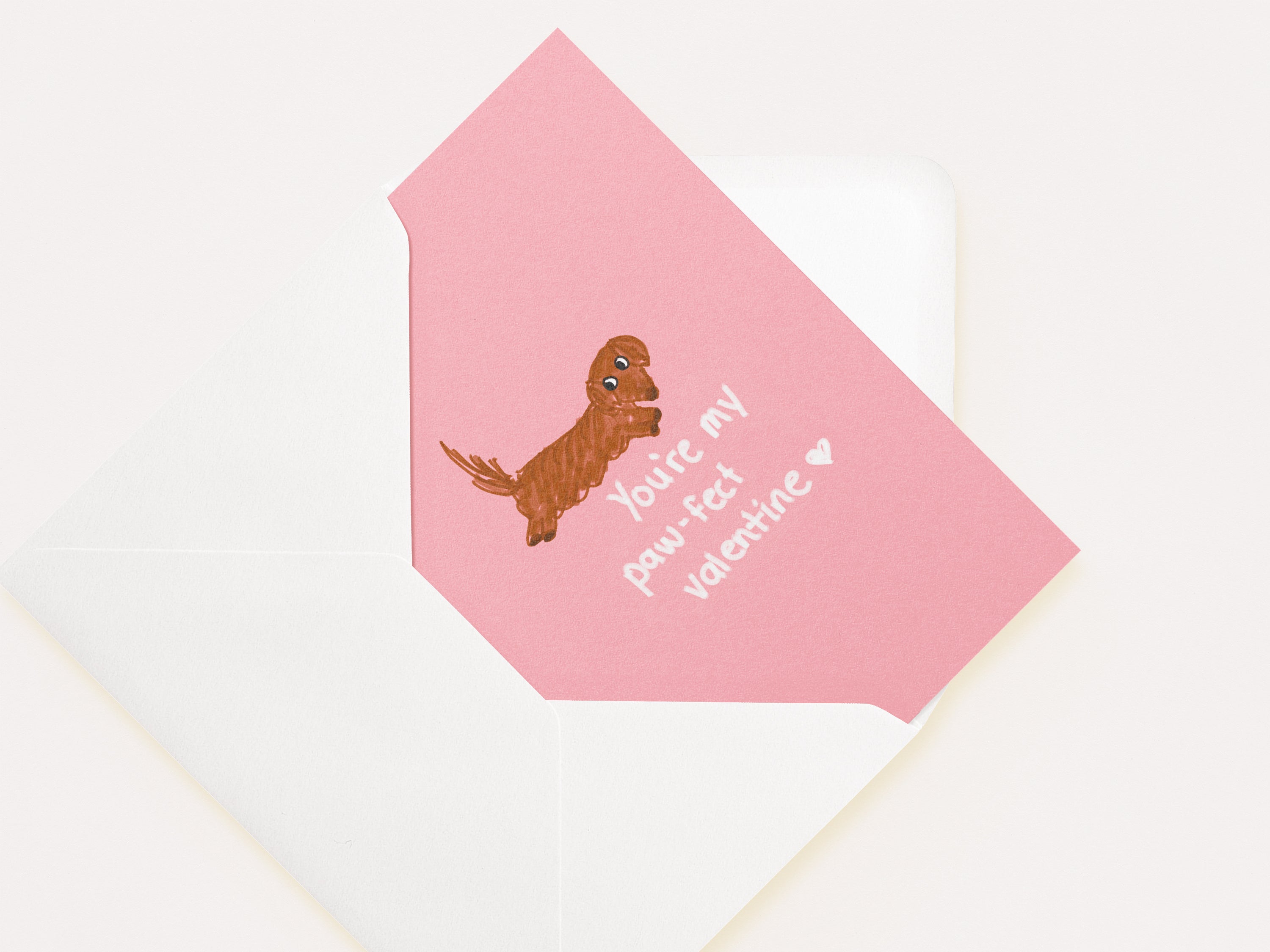 “You're My Paw-fect Valentine” Valentine's Cards