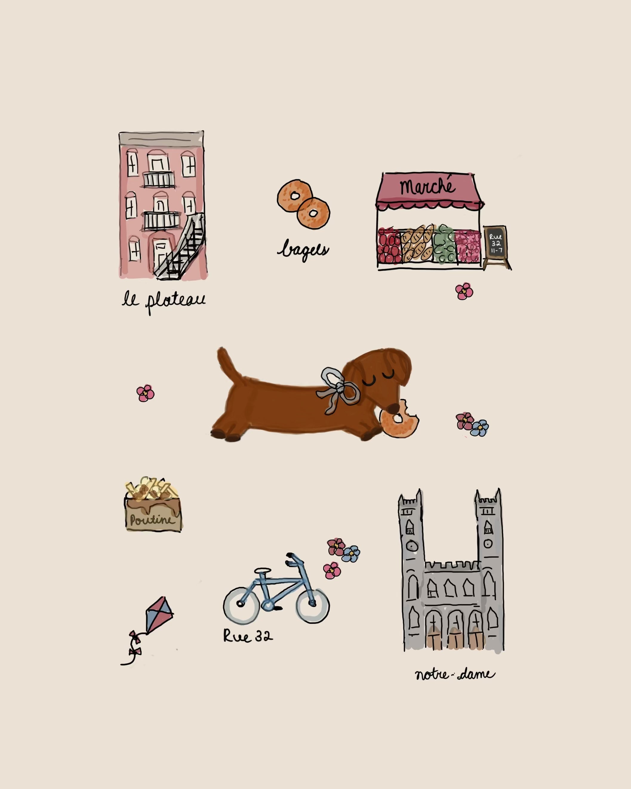 'Montréal Doxie' Tote