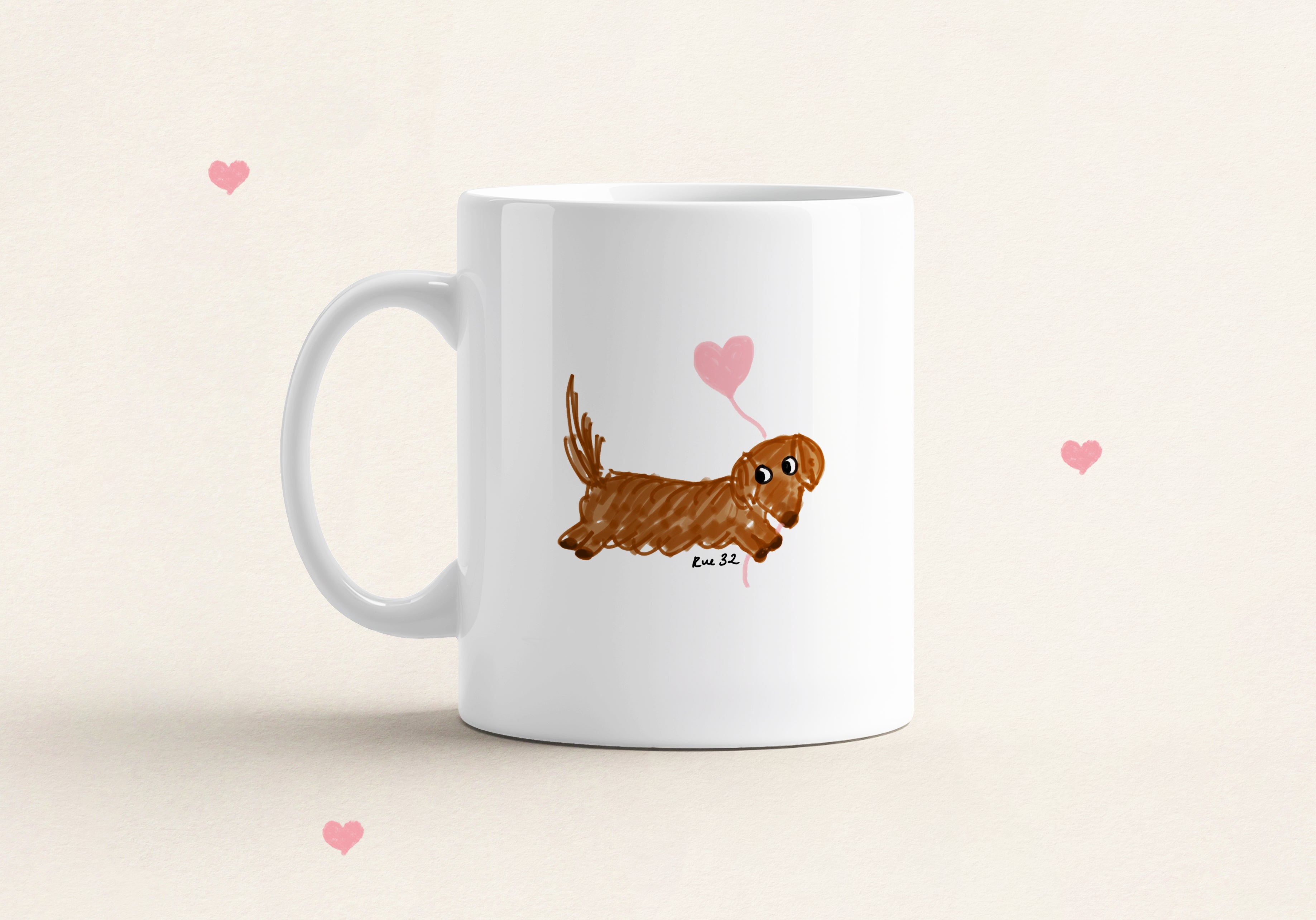 "Puppy Love” Ceramic Mug